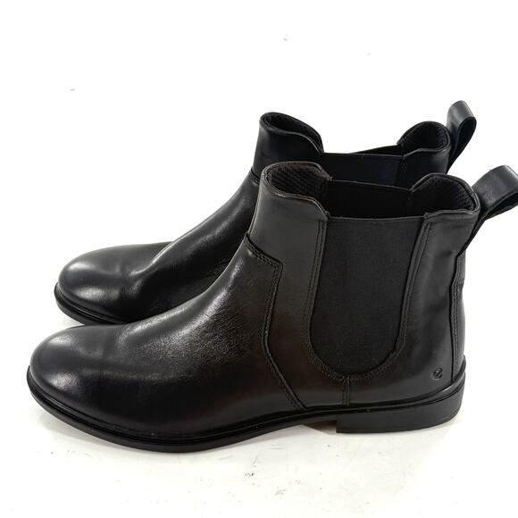 ECCO Touch 15 B Chelsea Boot 10.5 Black NWOT Leather Ankle Booties Prep Academia - Picture 7 of 10